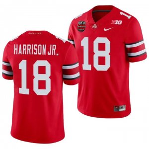 Women's NCAA Ohio State Buckeyes Marvin Harrison Jr. #18 College Stitched 2023 Collection Red Football Jersey YP20L46UP